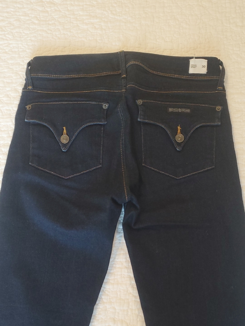 Hudson Collin Skinny Ankle Jean Size 30 Dark Wash